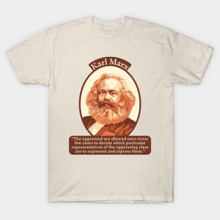 Karl Marx Portrait and Quote T-Shirt